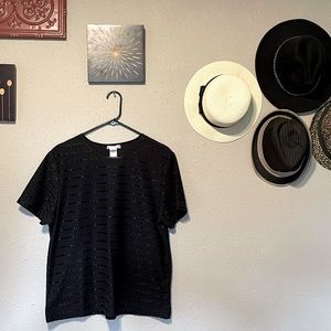 Rebecca Malone Black Blouse Size XL